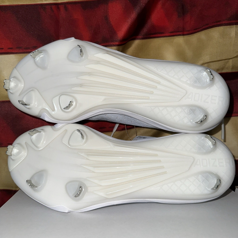 Adidas Adizero Instinct Womens Softball Metal Cleats Size 10 White / Royal Blue - Picture 6 of 7